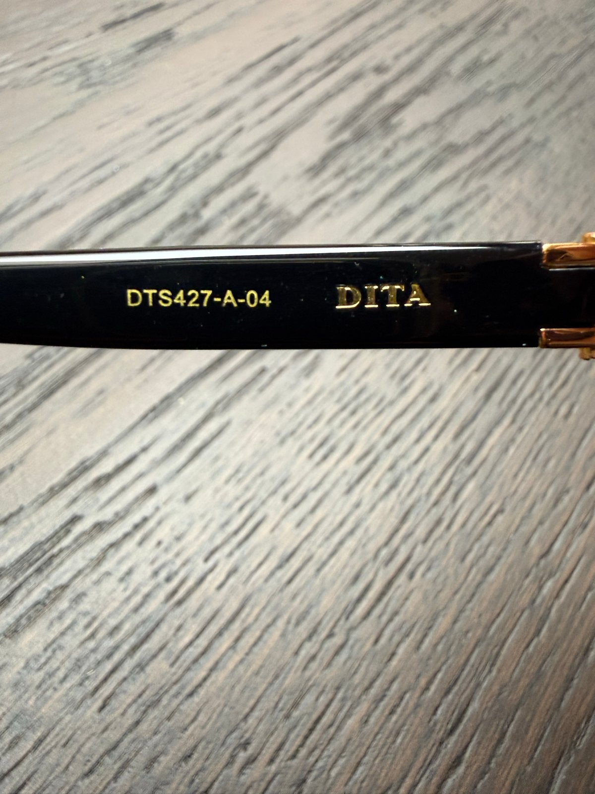 Dita Raketo Zonnebril - nieuw - goud zwart, Overige merken, Zonnebril, Zwart, Nieuw