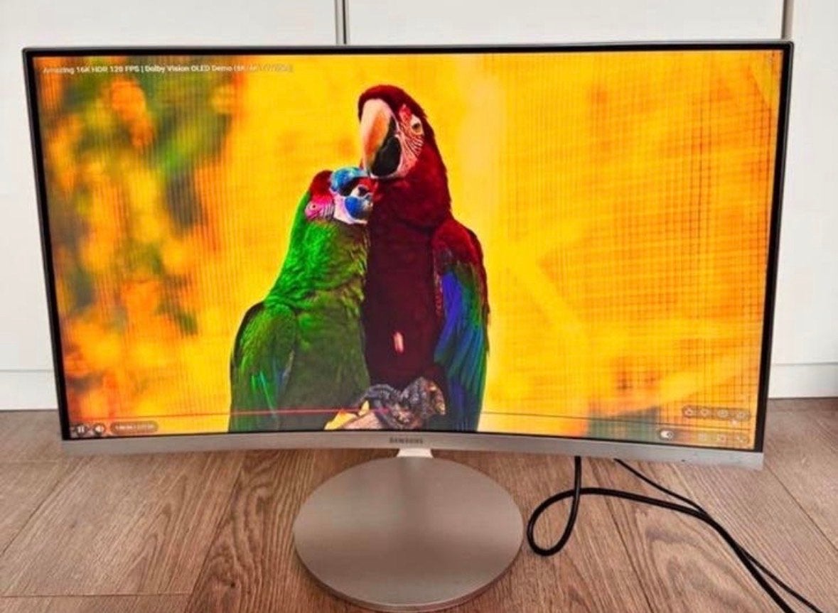 Samsung Curved Monitor, Computers en Software, Monitoren, Zo goed als nieuw, 60 Hz of minder, HDMI, Curved, VA, Full HD, 5 ms of meer