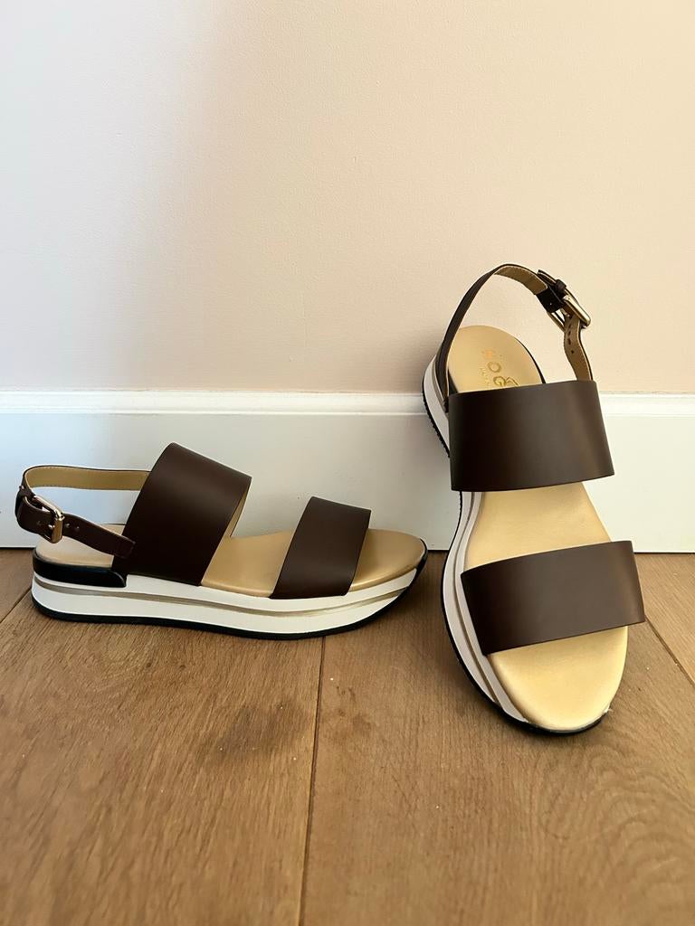 Hogan (Tods) sandalen mt 39 nieuw!, Kleding | Dames, Schoenen, Ophalen of Verzenden, Nieuw, Bruin, Sandalen of Muiltjes
