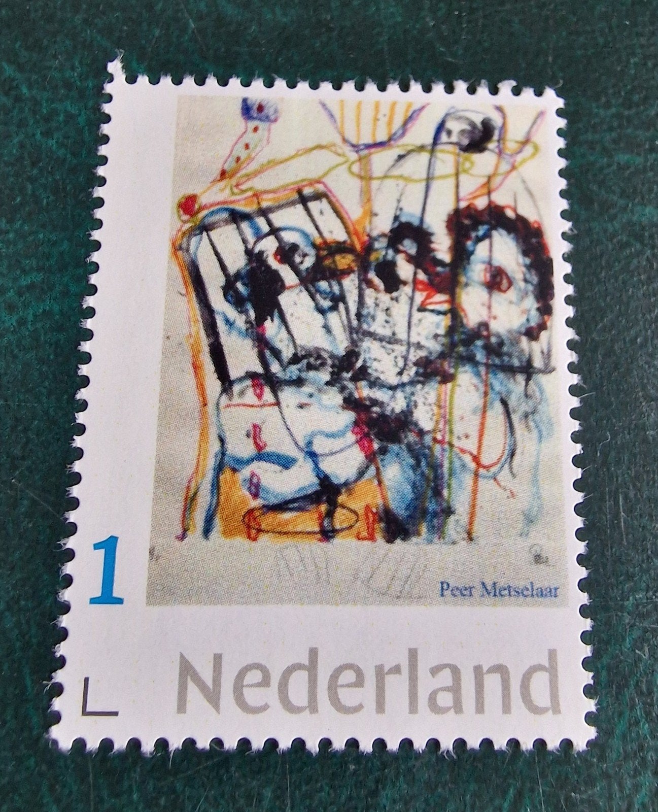 kv212 persoonlijke  postzegel - kunst -  Peer Metselaar, Ophalen of Verzenden, Na 1940, Postfris