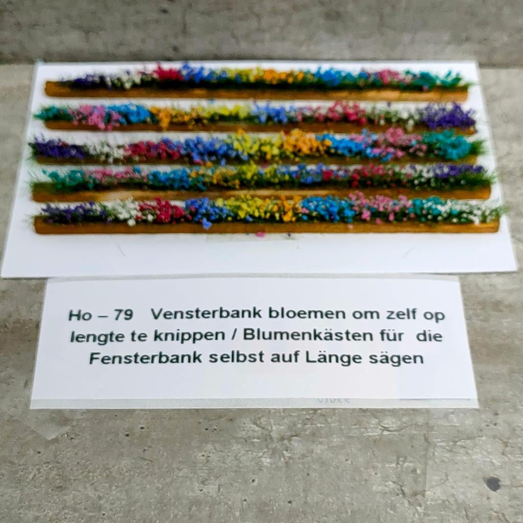 modeltrein Ho – 79 Vensterbank bloembakken, Gelijkstroom, Natuur, Nieuw, Ophalen of Verzenden