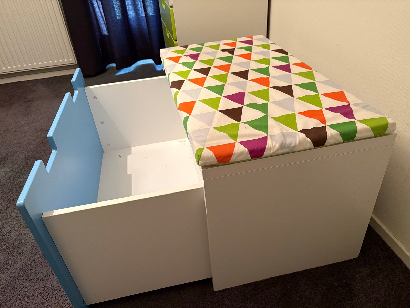 IKEA Stuva Malad Opbergbank met lade en kussen, Ophalen of Verzenden, Gebruikt, Kast