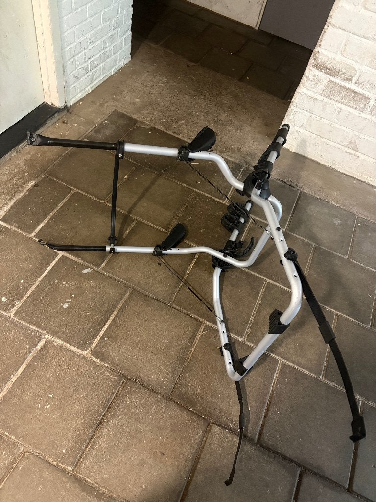 Thule ClipOn fietsendrager met lange adapters, Auto diversen, Fietsendragers, Ophalen, Gebruikt, Achterklepdrager