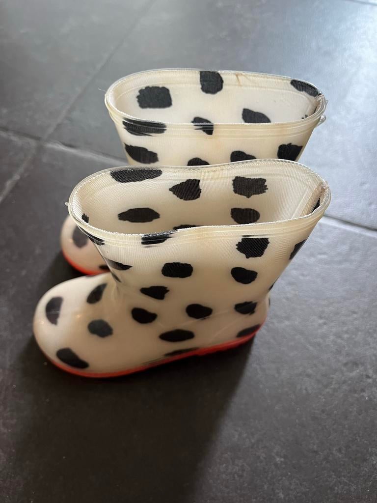 Hema Regenlaarsjes Dalmatiër Print Maat 22 Peuter, Ophalen of Verzenden, Gebruikt, Jongen of Meisje, Laarzen