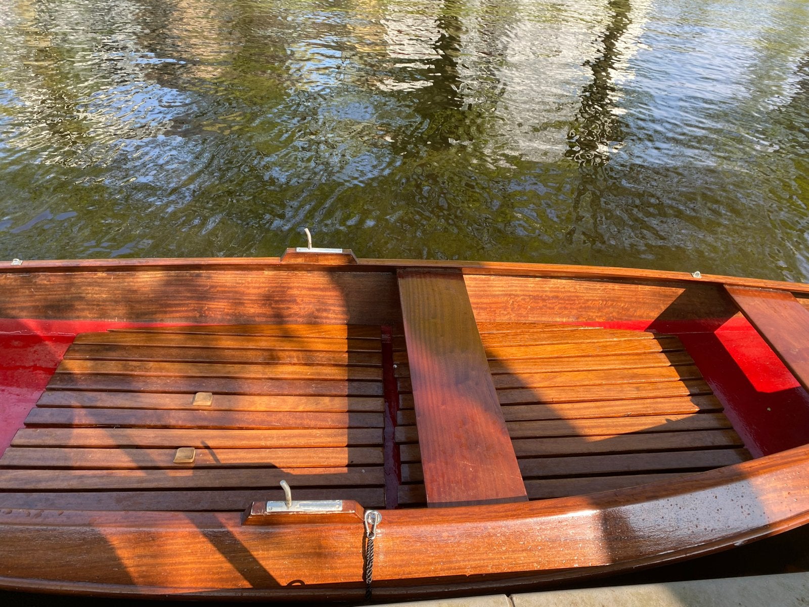 Prachtige houten roeiboot - Ideaal voor grachten en meren, Ophalen, Gebruikt, 4 m, Met roeispanen of peddels