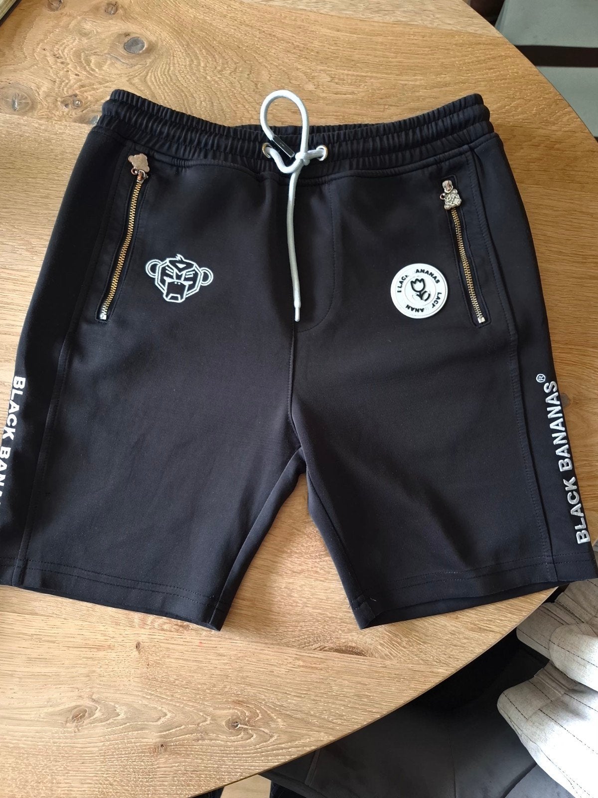 Korte broek maat 164 Black Bananas zwart short, Broek, Ophalen of Verzenden, Zo goed als nieuw, Jongen