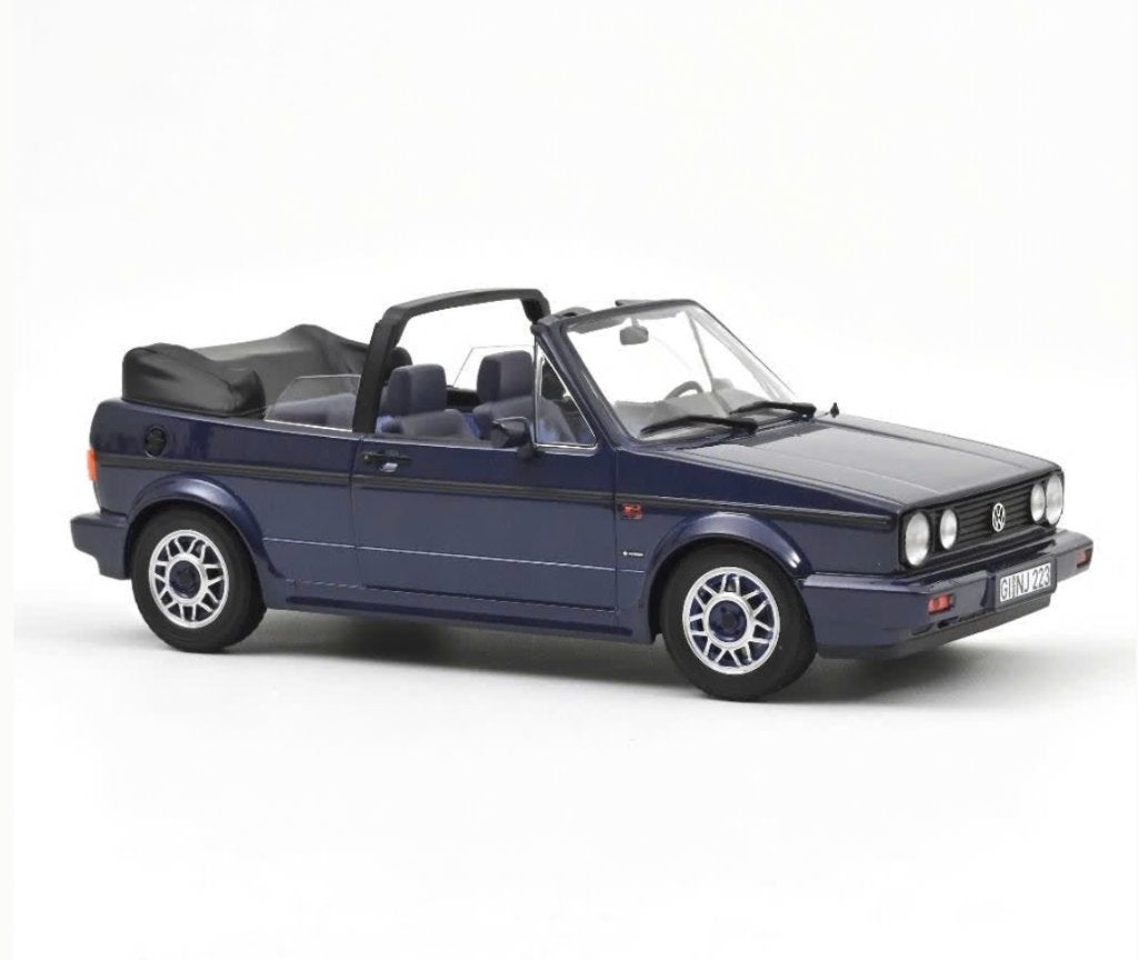 VW Golf Cabriolet Quartett '92 Blauw 1/18 NOREV ref. 188628