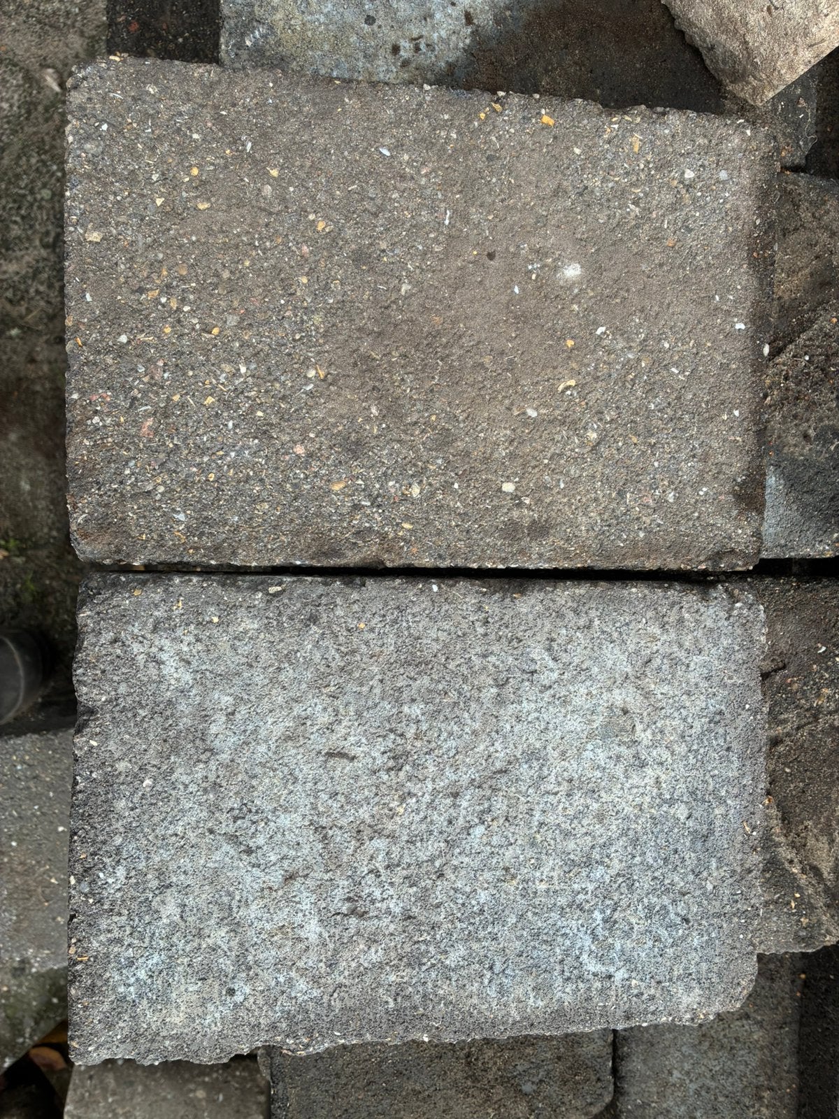 Antraciet koppelstones 30x20x6 cm, Ophalen, Gebruikt, Klinkers, 10 m² of meer