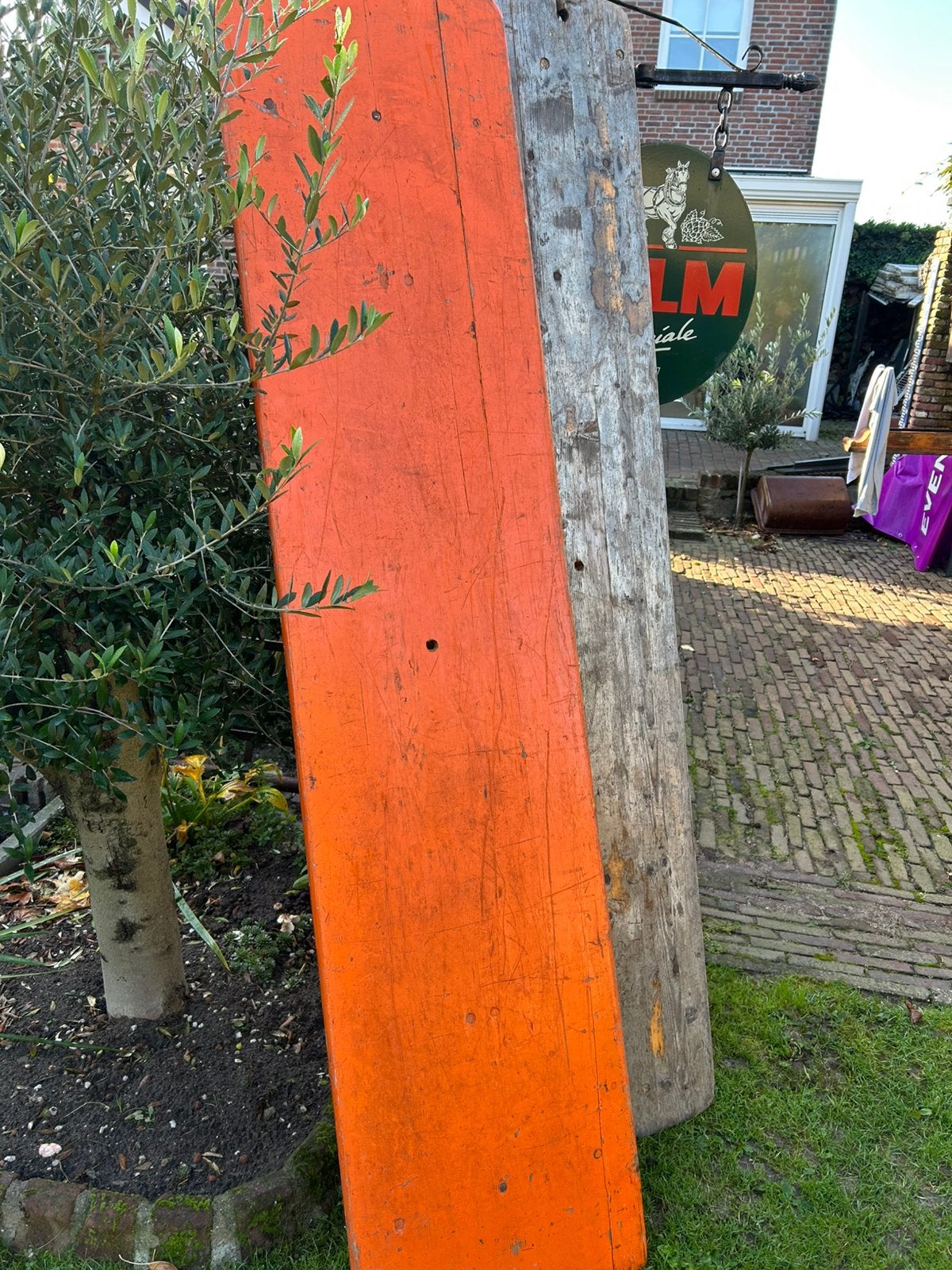Biertafel, Ophalen, Zo goed als nieuw, Plank, Minder dan 200 cm