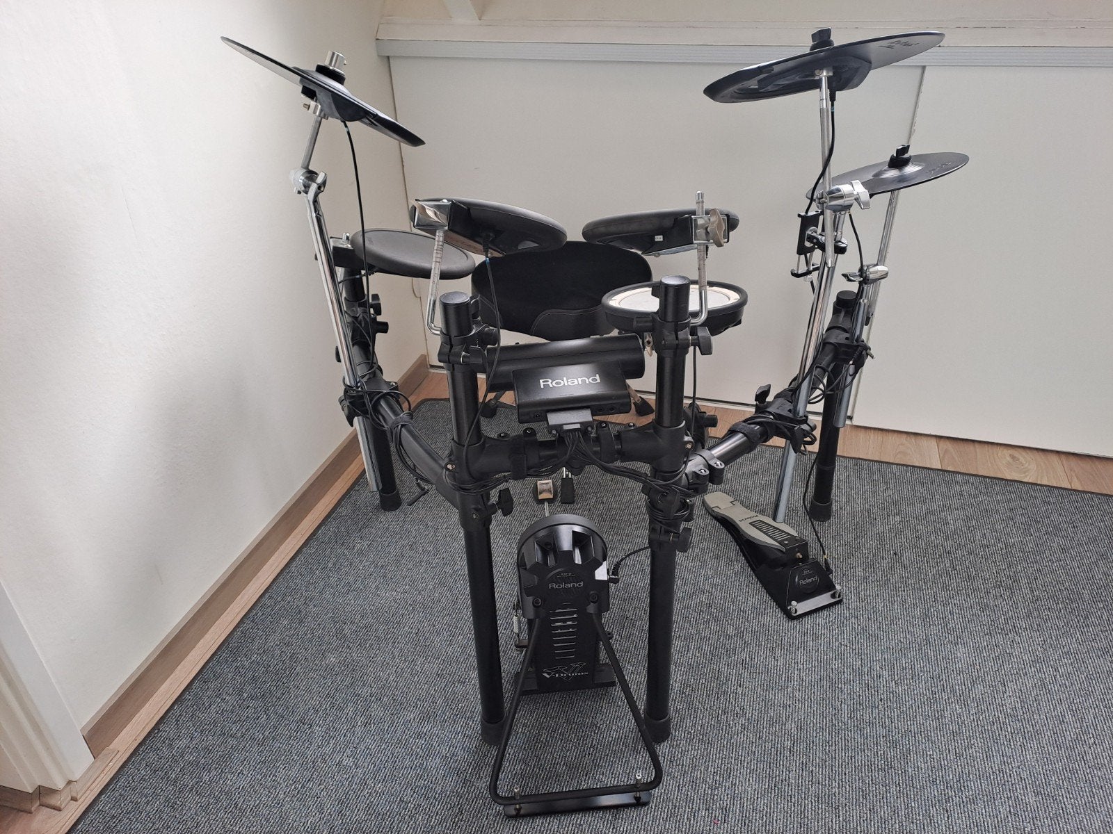 Roland TD-4 Elektronisch Drumstel met Tama Zadelkruk, Ophalen, Zo goed als nieuw, Roland, Elektronisch