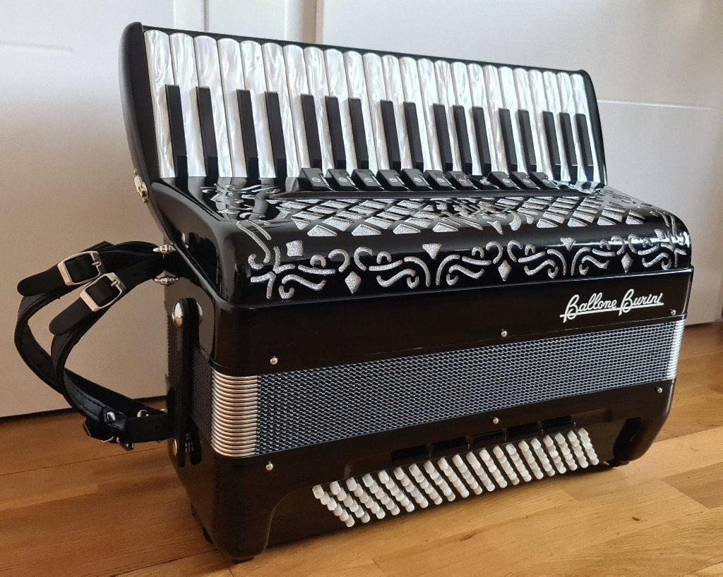 BALLONE BURINI ACCORDEON, Overige merken, Met koffer, Zo goed als nieuw, 120-bas