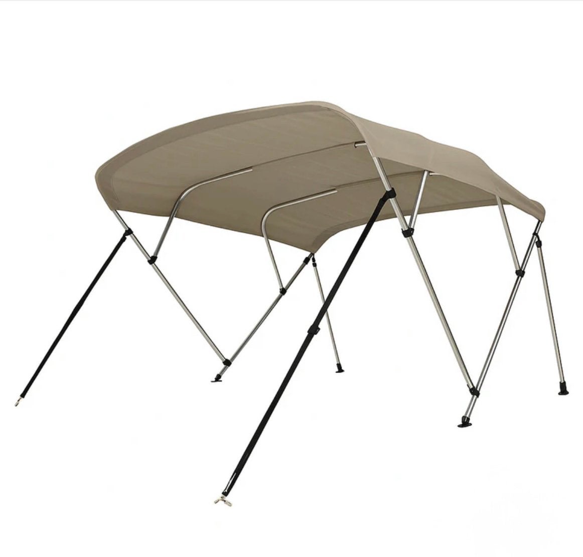 Biminitop 4-boogs | 25 mm taupe / beige NIEUW, Watersport en Boten, Accessoires en Onderhoud, Ophalen, Nieuw, Overige typen