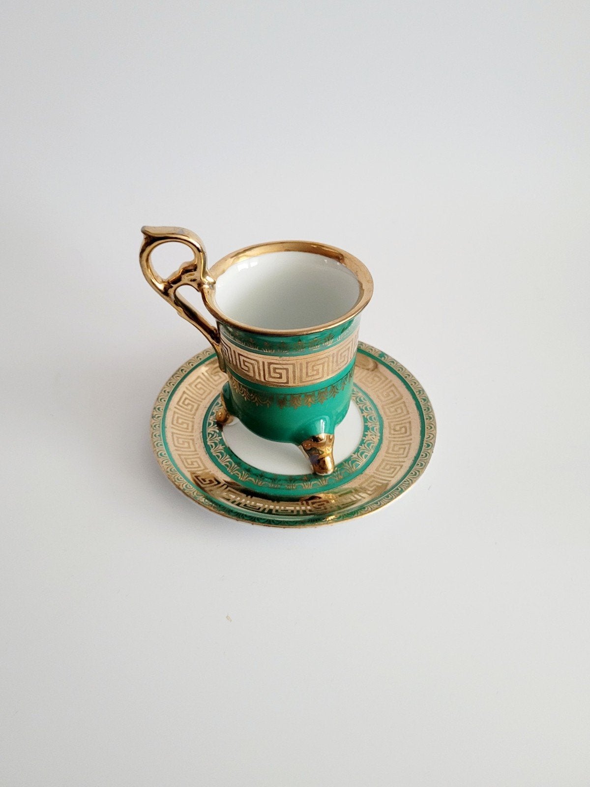 Oude kop en schotel vintage servies, Ophalen of Verzenden