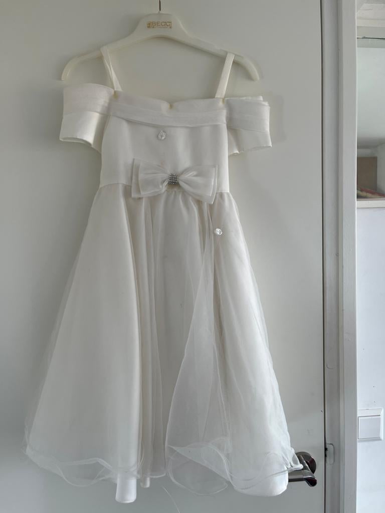 Elegante witte jurk voor speciale gelegenheden, Ophalen of Verzenden, Zo goed als nieuw, Meisje