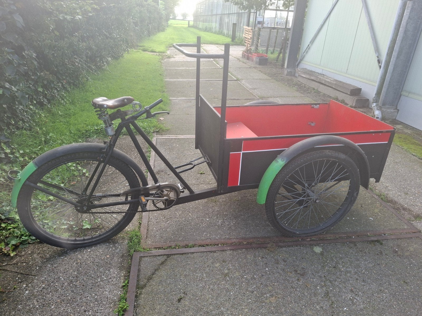 Robuuste bakfiets - Ideaal voor goederenvervoer, Gebruikt, Goederen, Trommelrem, Ophalen