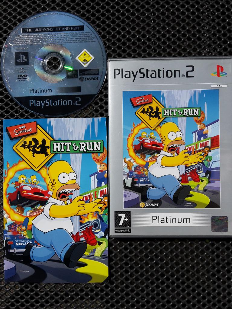 PS2 - The Simpsons Hit & Run - PlayStation 2, Spelcomputers en Games, 1 speler, Racen en Vliegen, Ophalen of Verzenden, Zo goed als nieuw