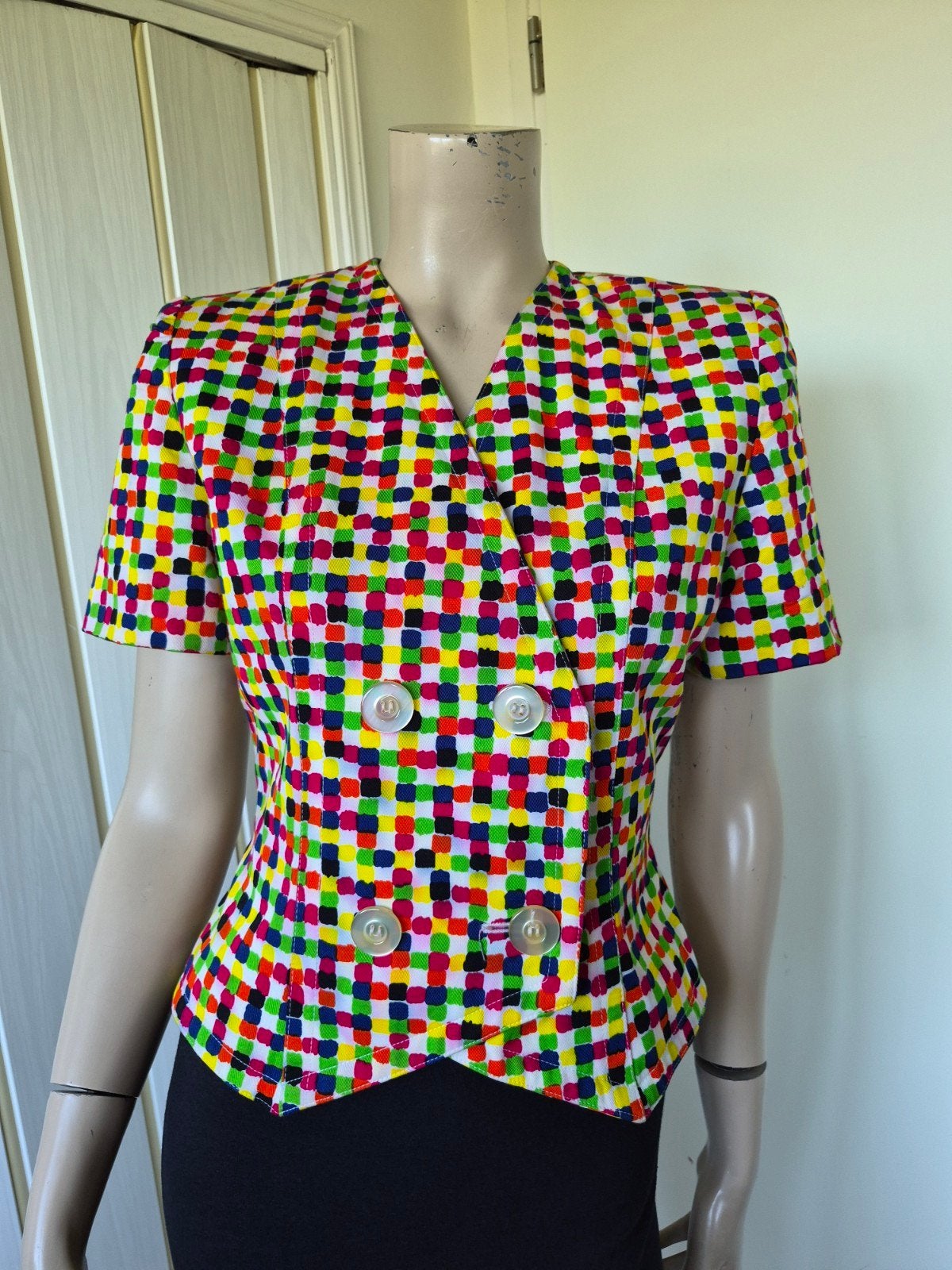 Givenchy vintage zomer blazer/summer blazer maat S/36, Kleding | Dames, Meerkleurig, Ophalen of Verzenden, Zo goed als nieuw, Jasje