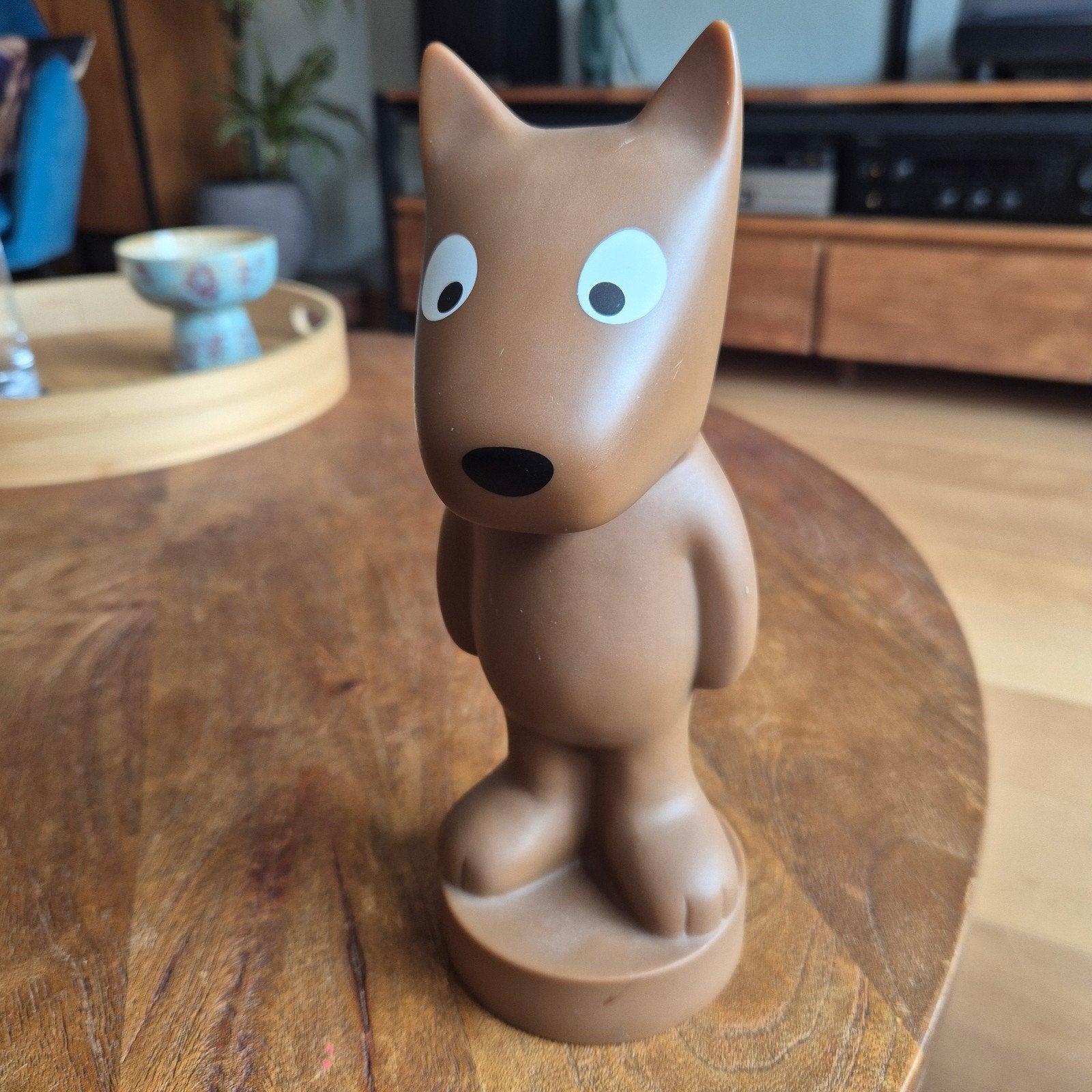 DonDon spaarpot hond bruin retro vintage, Ophalen of Verzenden, Gebruikt, Kunststof, Dier