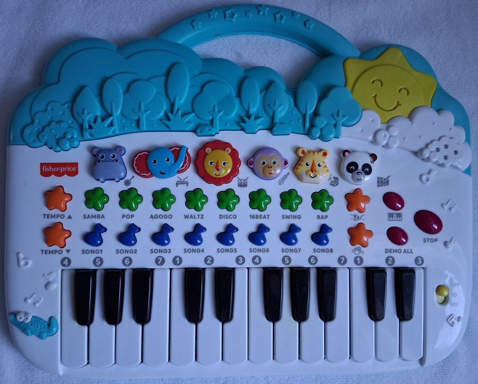 Fisher-Price Dierenpiano, Ophalen
