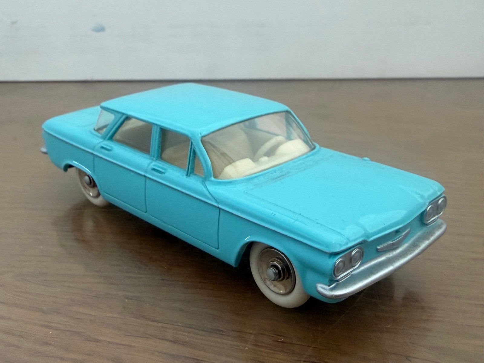 Dinky Toys Chevrolet Corvair - Blauw (Made in China), Ophalen of Verzenden, Zo goed als nieuw, Overige typen