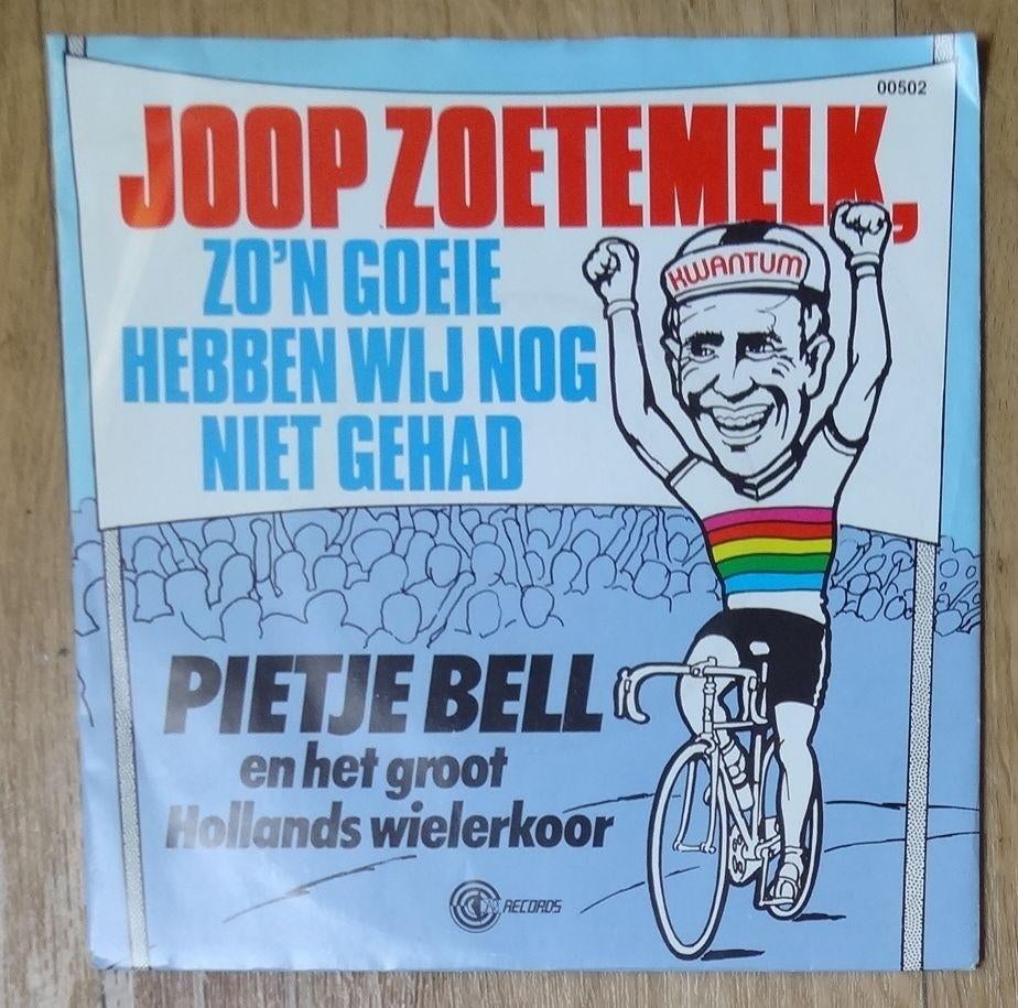 wielren single   JOOP ZOETEMELK    pietje bell + wielerkoor, Cd's en Dvd's, Vinyl Singles, Zo goed als nieuw, Single, Nederlandstalig