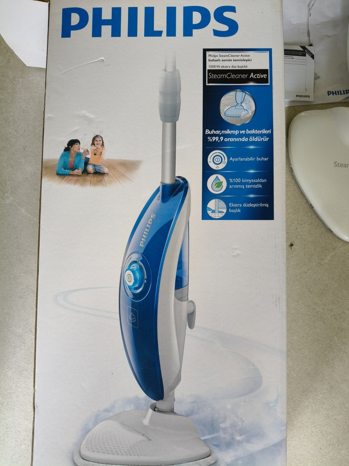 Philips SteamCleaner Active Stoomreiniger FC7028, Witgoed en Apparatuur, Stofzuigers, Philips, Ophalen of Verzenden, Geschikt voor harde vloeren