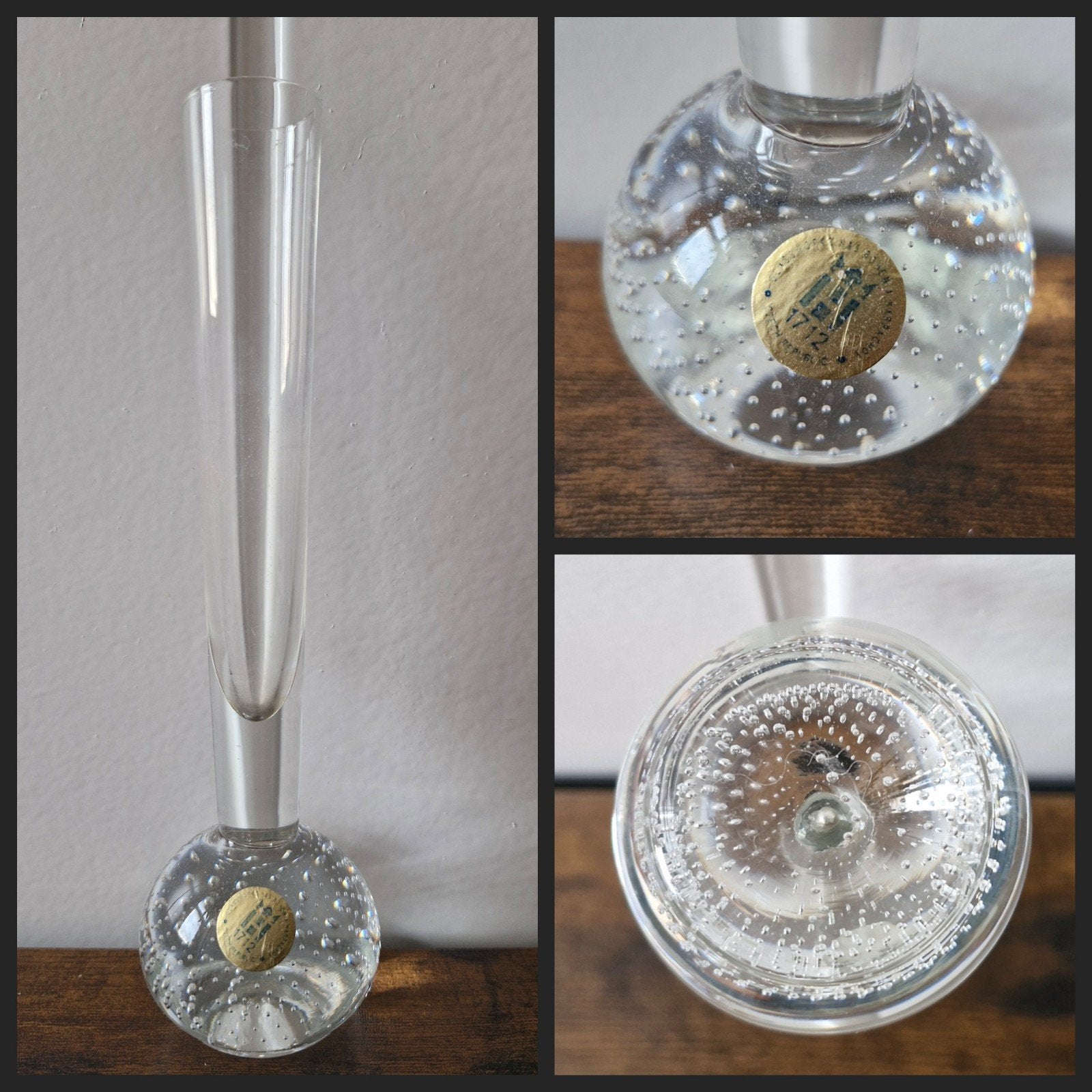 Vintage spijkervaasje/spijkerbol vaasje.🌹, Antiek en Kunst, Ophalen of Verzenden