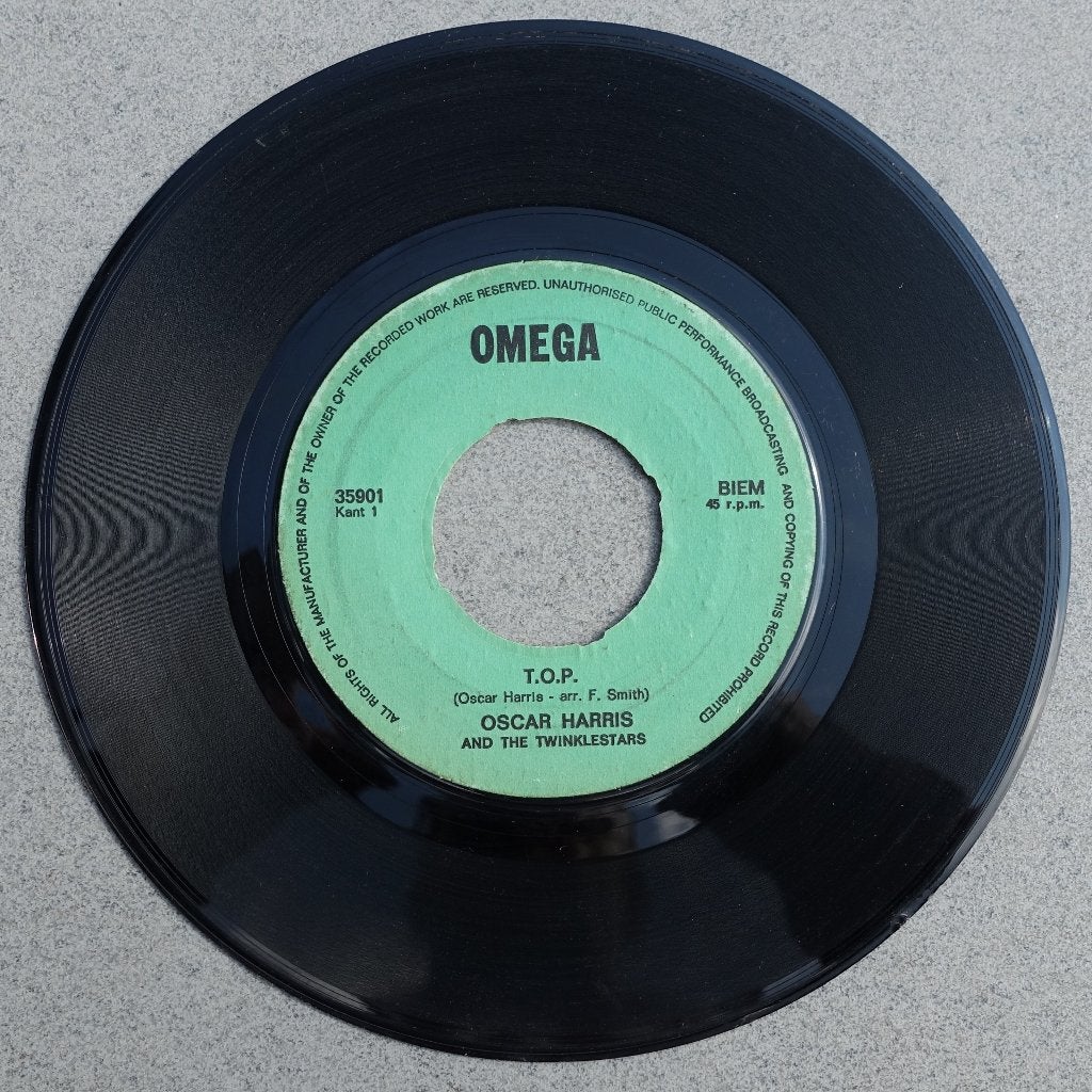 Oscar Harris & The Twinklestars - T.O.P. (Omega 35901), Cd's en Dvd's, Vinyl Singles, Gebruikt, 7 inch, Single, Ophalen of Verzenden