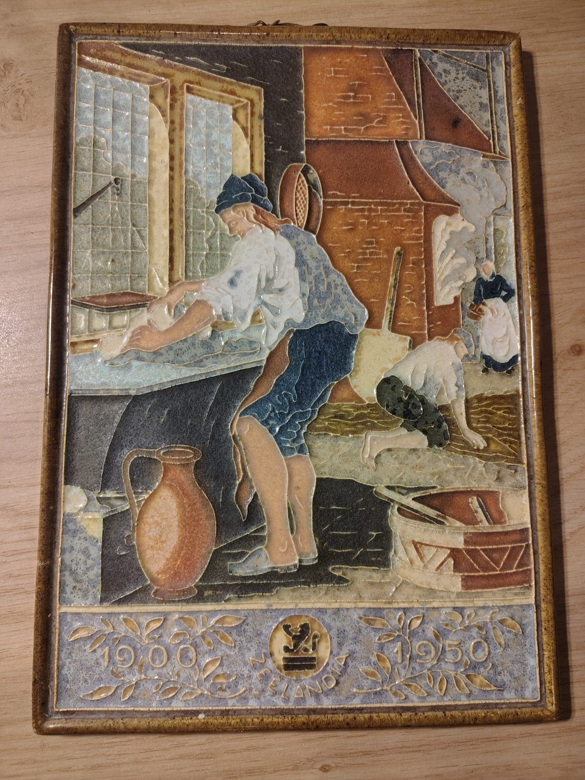 Porceleyne Fles Zeelandia 1900-1950 Cloisonné tegel, Antiek en Kunst, Ophalen of Verzenden