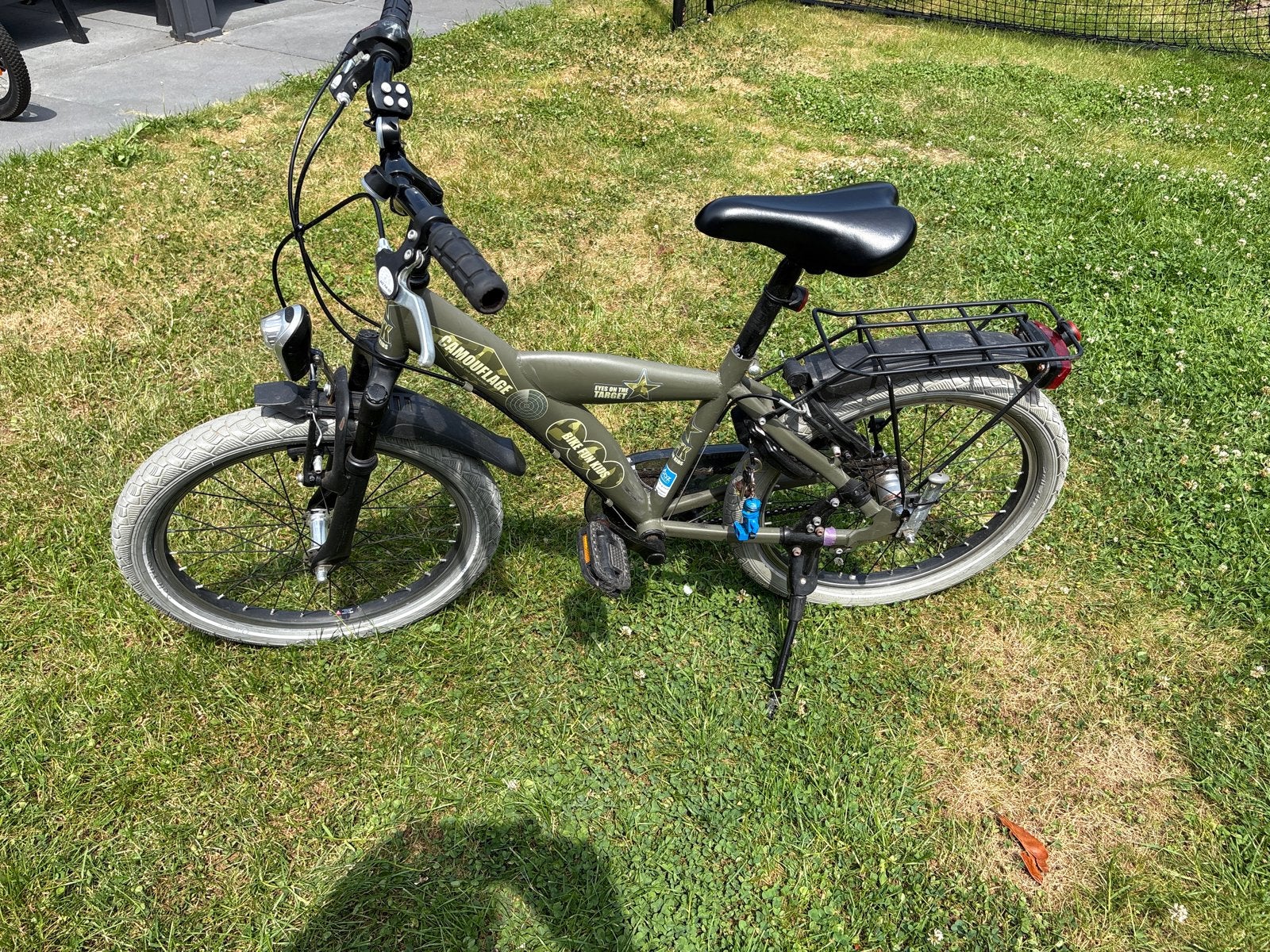 Kinderfiets 20 inch - Camouflage design, Ophalen, Gebruikt, Terugtraprem, 16 tot 20 inch