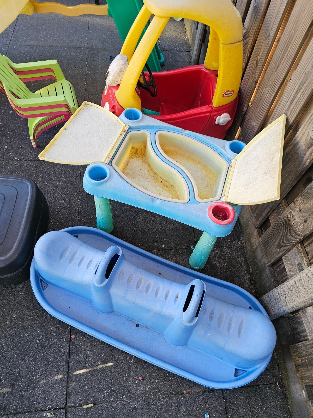 gratis: watertafel en wipwap voor kinderen, Ophalen, Gebruikt, Schommel