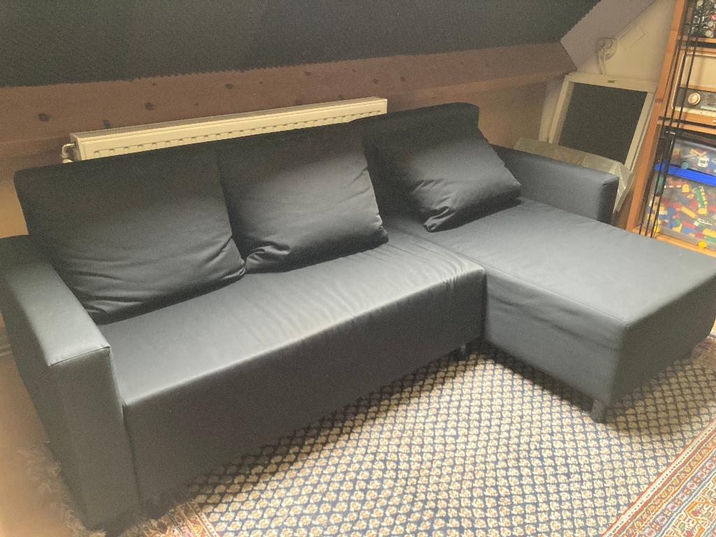 Te Koop : slaapbank zwart, Ophalen, Gebruikt, Zwart, Twijfelaar