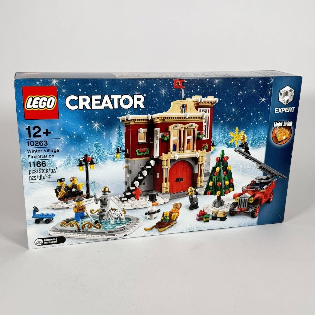 LEGO Creator Expert 10263 Winter Village Fire Station, Kinderen en Baby's, Speelgoed | Duplo en Lego, Lego, Nieuw, Ophalen of Verzenden