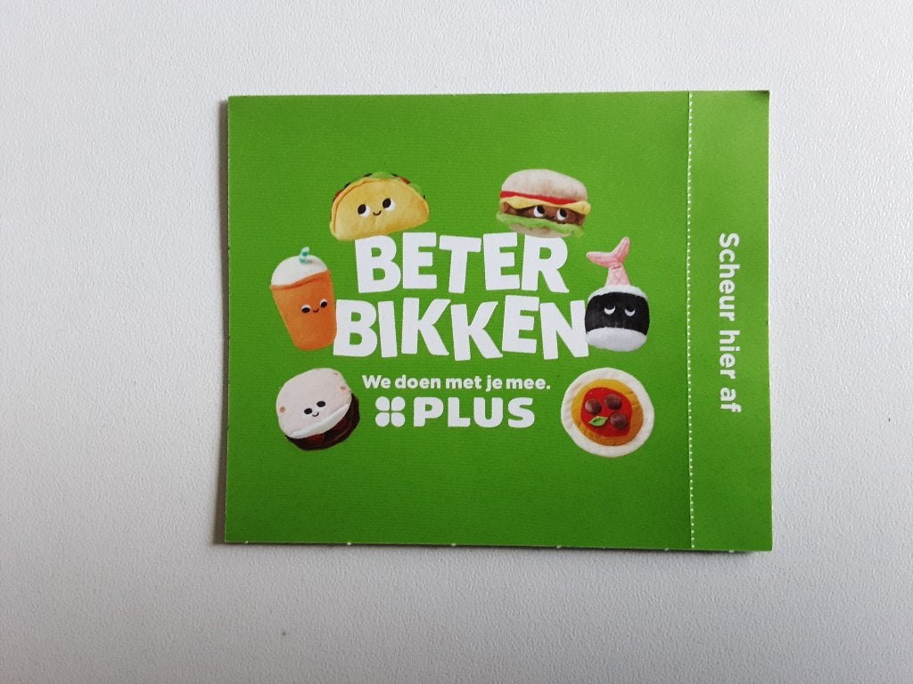 Beter bikken gratis, Verzamelen, Plus, Ophalen