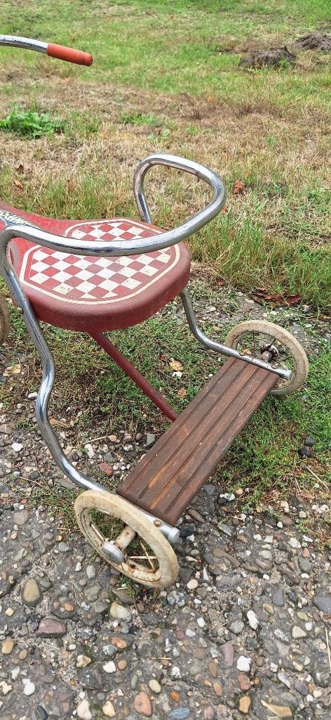 Stoere vintage driewieler, kinderfietsje uit de 60'r jaren., Ophalen