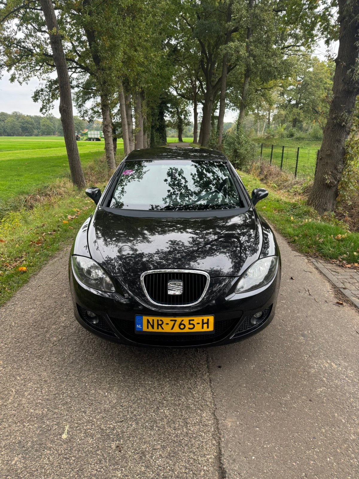 Seat Leon 1.6 75KW 2008 Zwart, Auto's, 4 cilinders, Leon, Zwart, 1200 kg