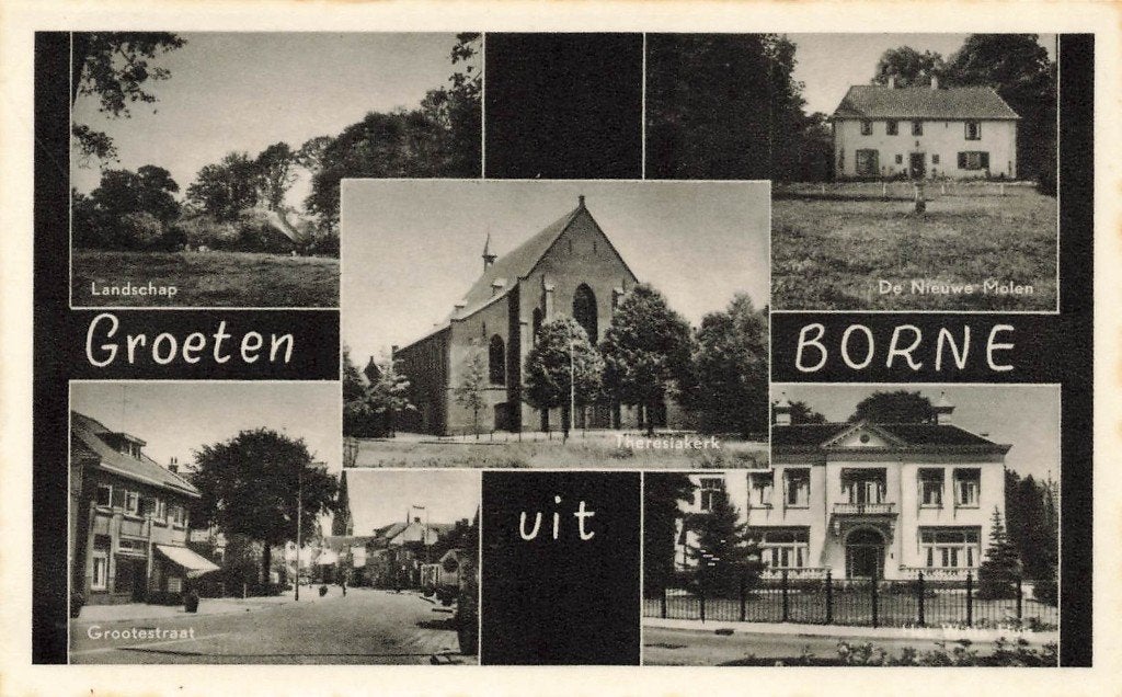 Groeten uit Borne, Verzamelen, Ophalen of Verzenden, 1960 tot 1980, Gelopen, Overijssel