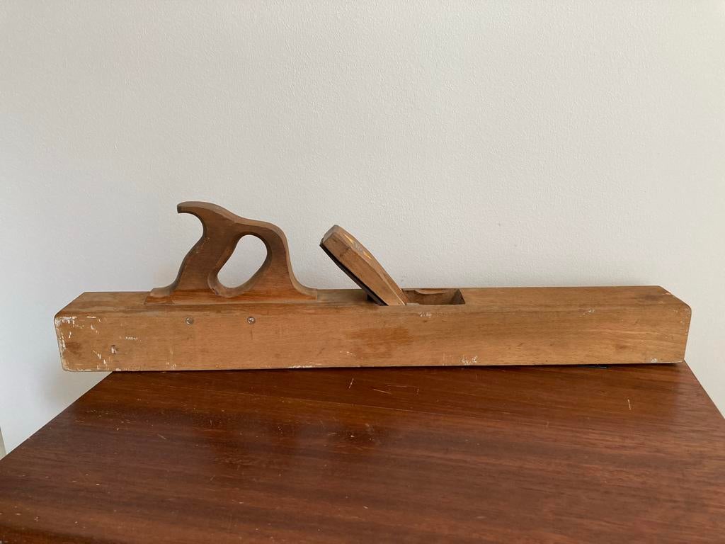Vintage houten reischaaf van J. Nooitgedagt & Zonen Ylst, Ophalen of Verzenden