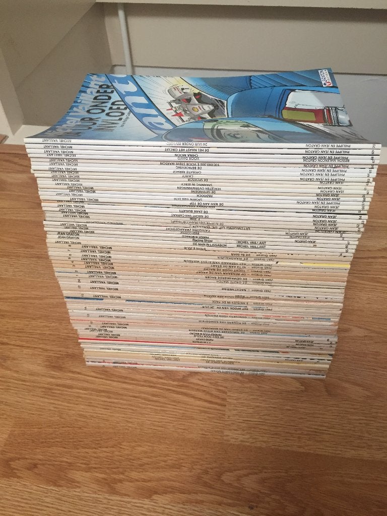 Michel Vaillant het complete werk en alle series compleet., Eén stripboek, Ophalen of Verzenden, Zo goed als nieuw