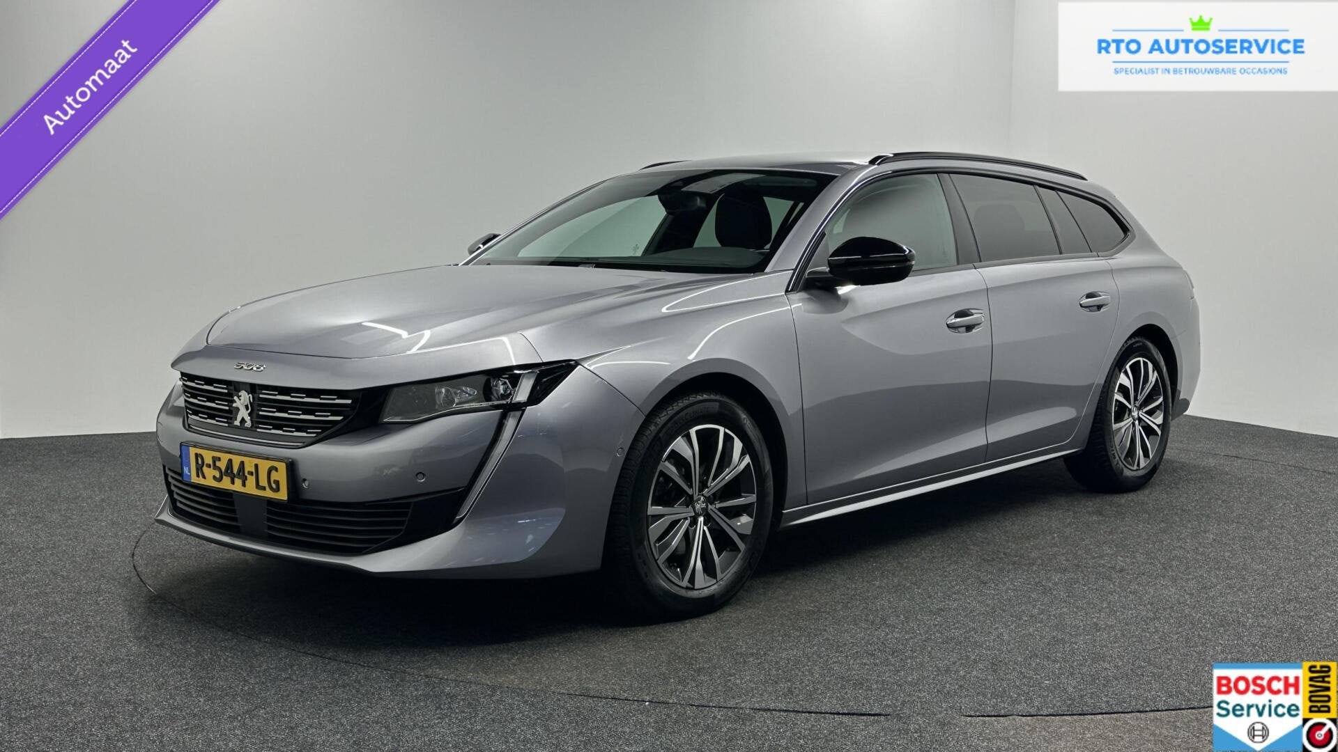 Peugeot 508 SW 1.2 PureTech Allure Pack Business CAMERA ECC, 745 kg, Gebruikt, Met garantie (alle), Leder en Stof