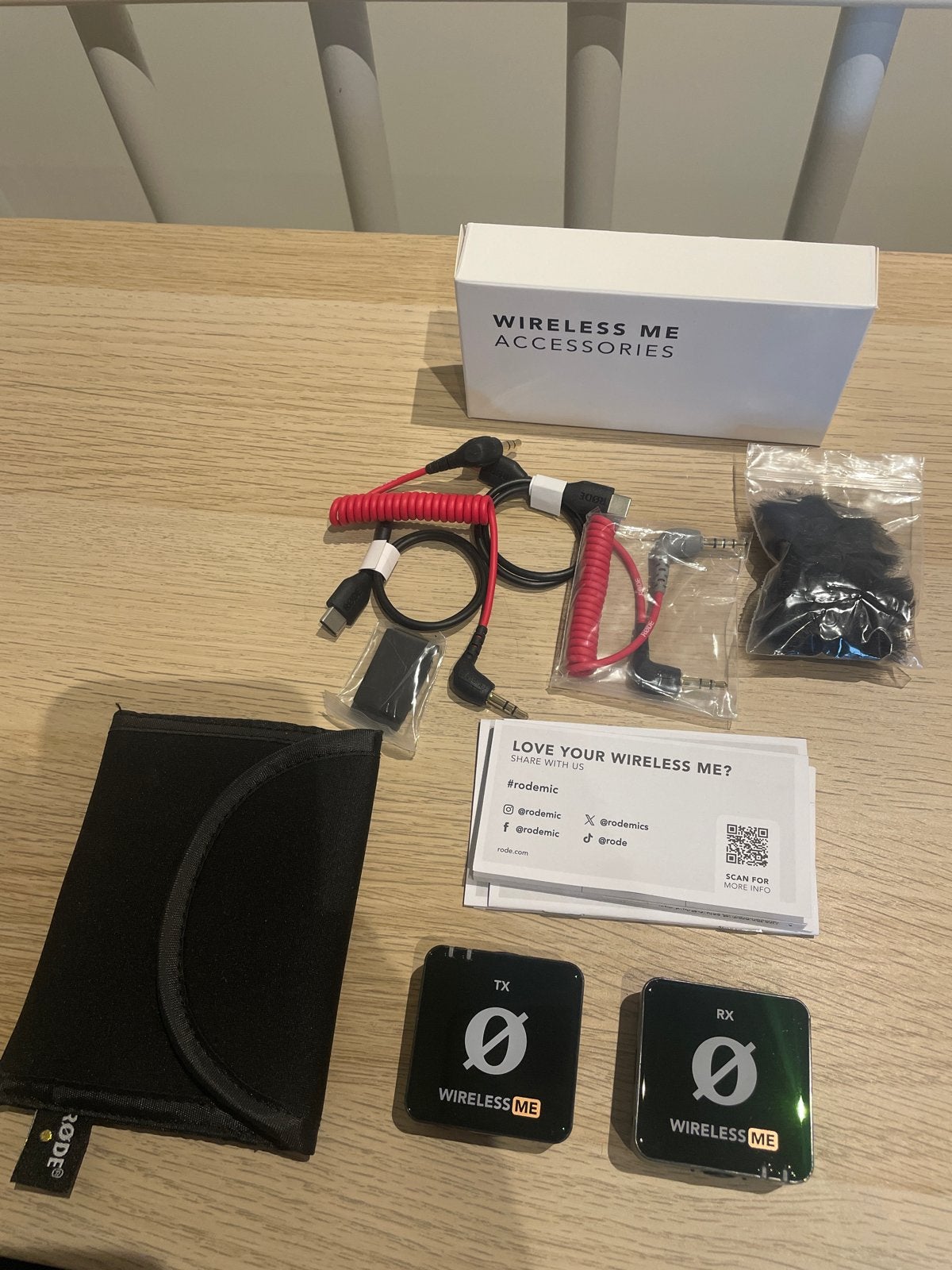 Rode Wireless ME Microfoon Set - Draadloos en Compleet, Ophalen of Verzenden, Zo goed als nieuw, Audio