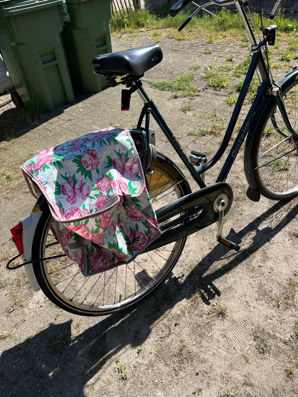 Gazelle damesfiets met fietstassen, Ophalen, Velgrem, Gazelle, 53 tot 56 cm
