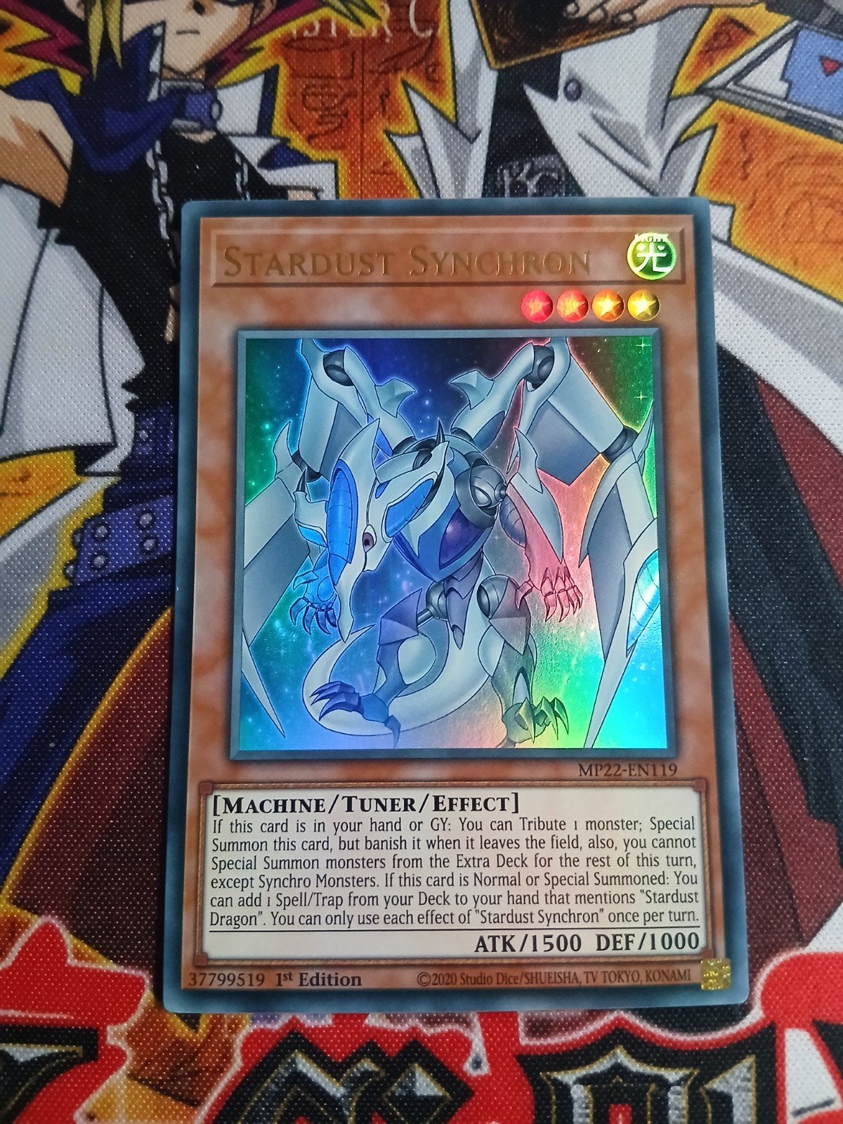 Stardust Synchron - Ultra Rare MP22 - Yu-Gi-Oh, Ophalen of Verzenden, Zo goed als nieuw, Foil
