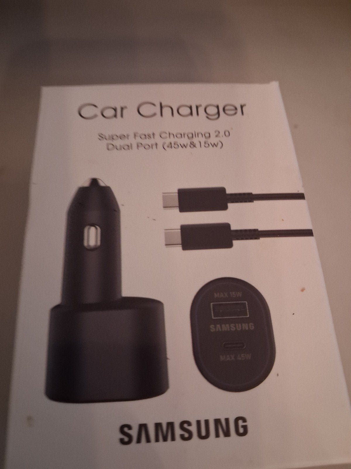Samsung Super Fast Charging 2.0 Autolader Dual Port, Ophalen, Nieuw