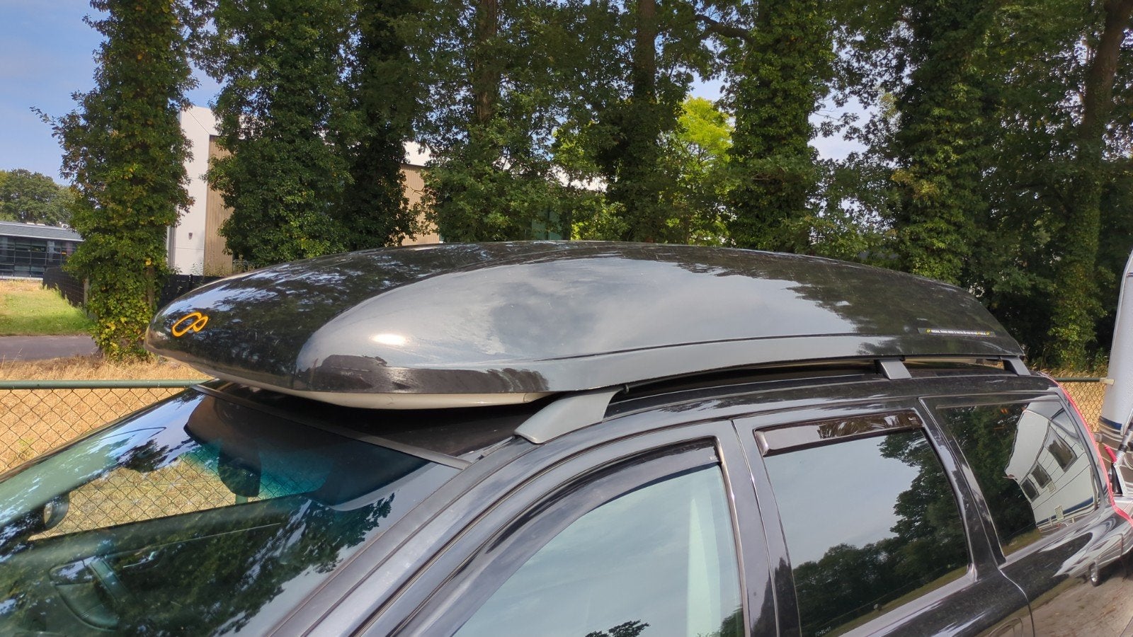 Zwarte Dakkoffer Volvo V70 XC70 Carline Design, Ophalen, Gebruikt