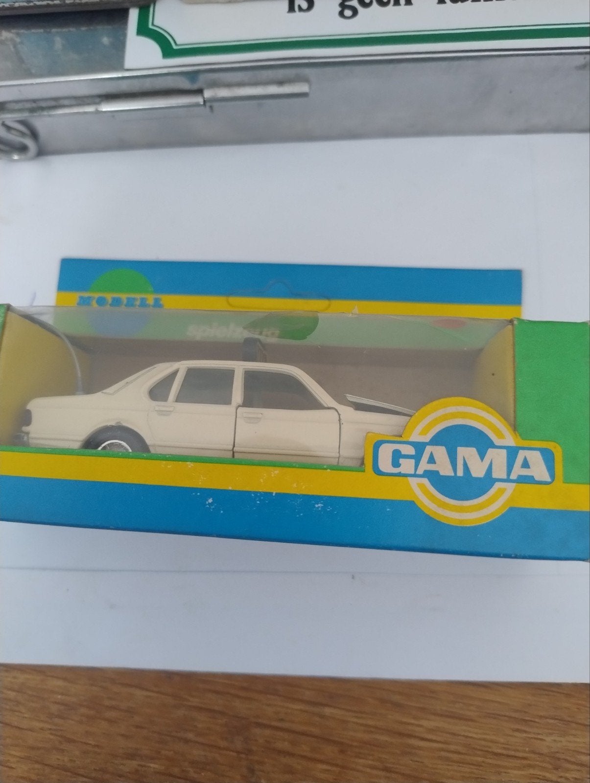 🔴 GAMA BMW 733 Taxi met doosje 1/43, Ophalen of Verzenden, Zo goed als nieuw, Auto, Gama