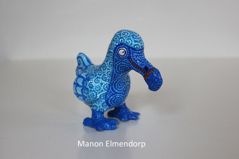 100% Handgemaakt Beeldje Dodo / Vogel Kunst Nieuw, Minder dan 20 cm, Ophalen of Verzenden, Overige materialen, Beeld