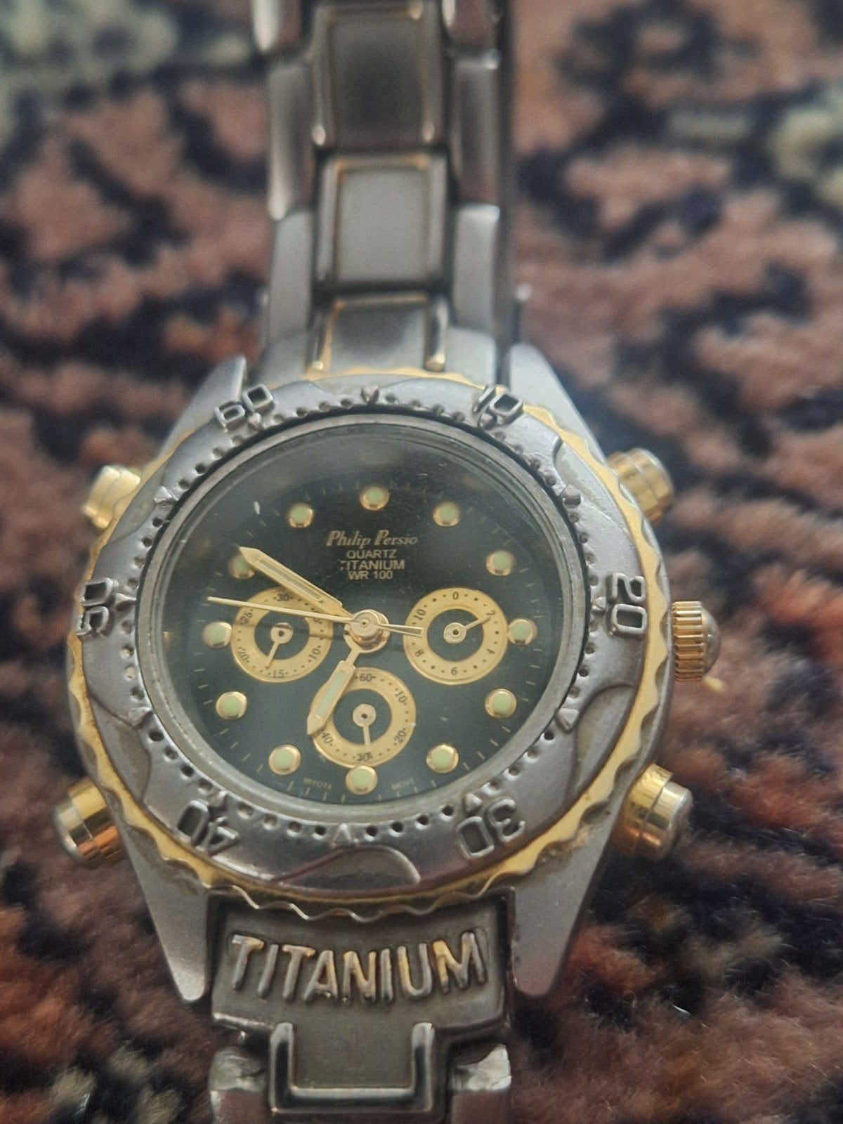 Titanium heren klok loopt perfect, Antiek en Kunst, Antiek | Klokken, Ophalen of Verzenden