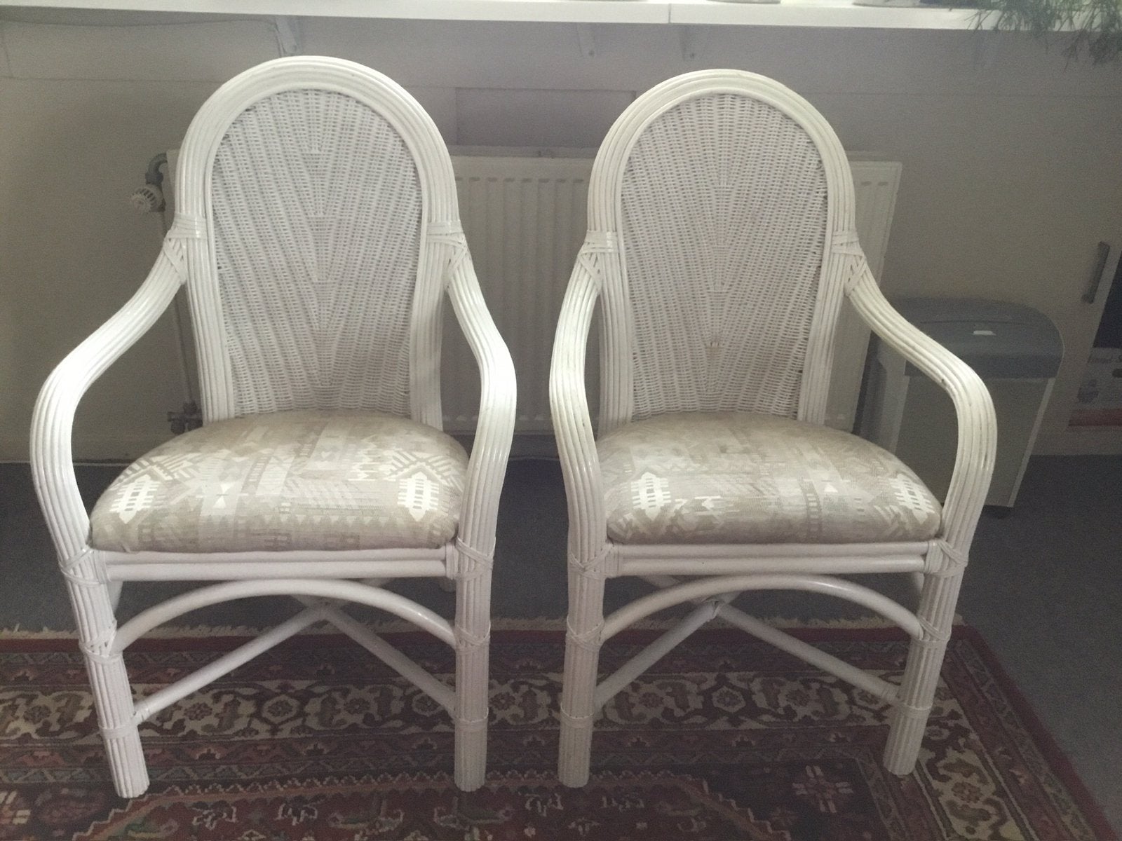 2 mooie rotanstoelen, Ophalen, Zo goed als nieuw