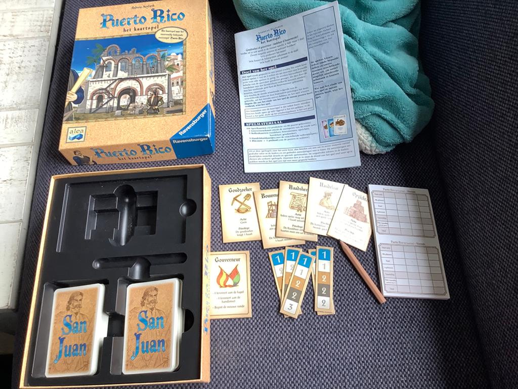 Puerto Rico het kaartspel compleet Ravensburger, Hobby en Vrije tijd, Gezelschapsspellen | Kaartspellen, Een of twee spelers, Ophalen of Verzenden